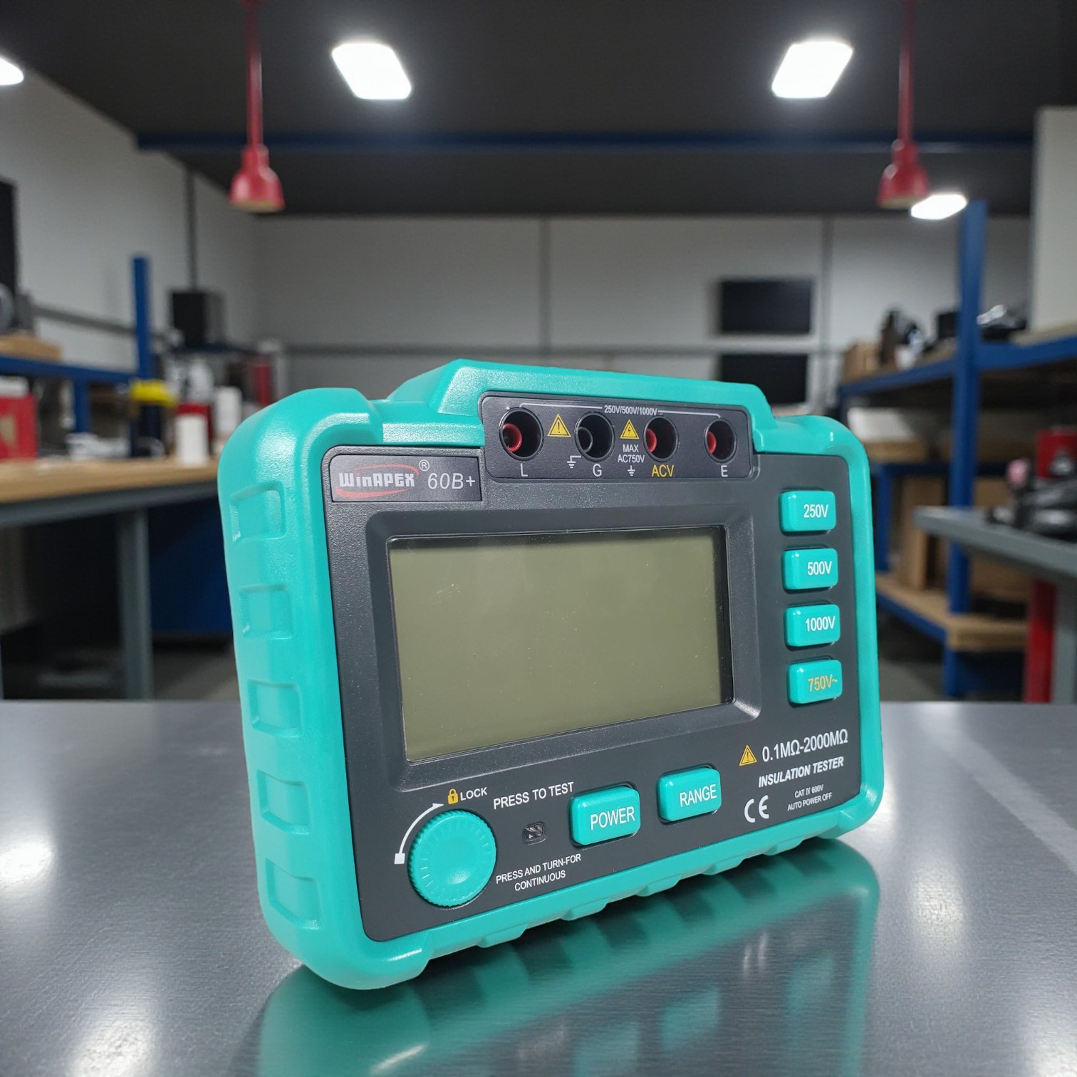 Gambar produk WinAPEX Digital Megohmmeter Voltage Tester Insulation Megger Tool - 60B+