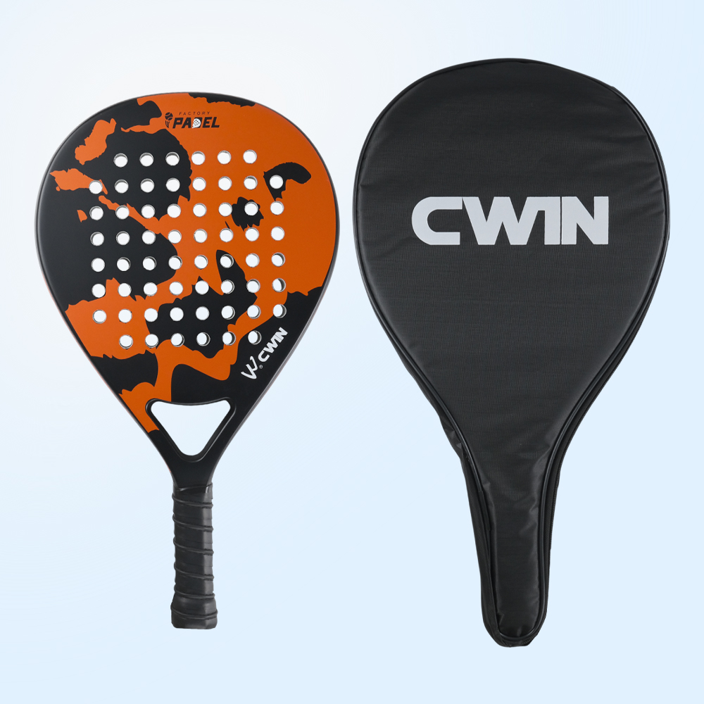 Gambar produk CWIN Raket Padel Teardrop Carbon Glass Fiber 3.8cm Thickness 360g - 4003