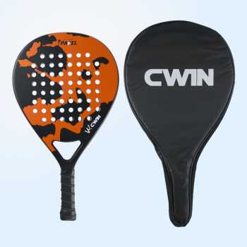 Gambar produk CWIN Raket Padel Teardrop Carbon Glass Fiber 3.8cm Thickness 360g - 4003