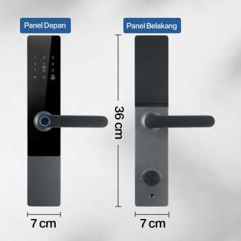 SMARTSTONE Smart Door Lock Fingerprint Password WiFi Tuya App - G3F Gambar produk SMARTSTONE Smart Door Lock Fingerprint Password WiFi Tuya App - G3F
