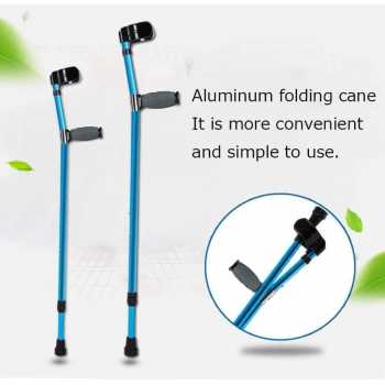 LUYANG Tongkat Jalan F Lipat Walking Stick Crutch Foldable Adjustable - GT923L-A