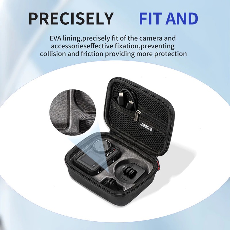 Gambar produk STARTRC Tas Kamera Aksi DJI 3/4/5 Pro Hard Shell Action Storage Bag - ST-345