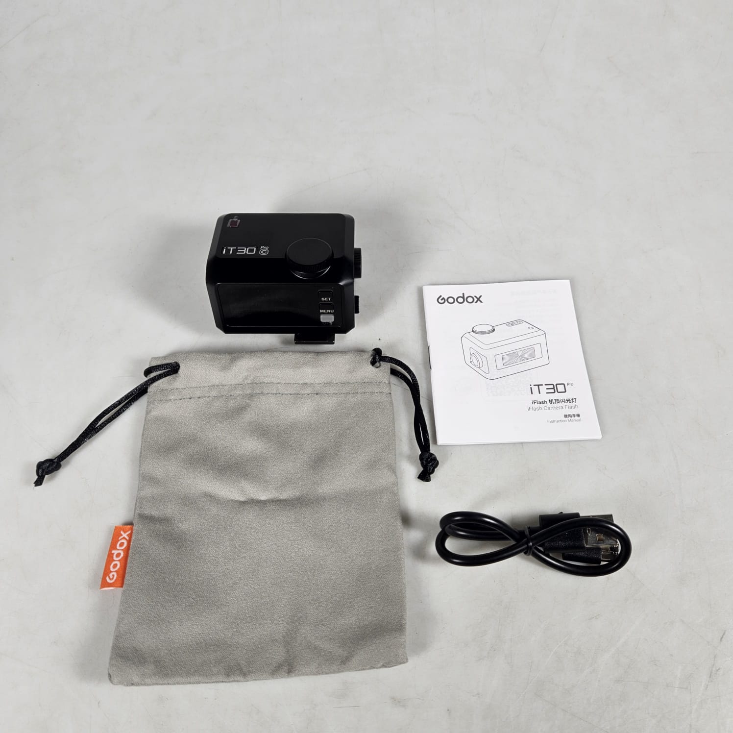 Godox Flash Camera Wireless 2.4GHz TTL Touchscreen 900mAh for Canon - iT30Pro C Gambar produk Godox Flash Camera Wireless 2.4GHz TTL Touchscreen 900mAh for Canon - iT30Pro C