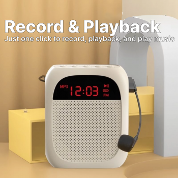 Gambar produk Little Bee Speaker Pinggang Bluetooth Voice Amplifier LED Wired 10W - YW-166