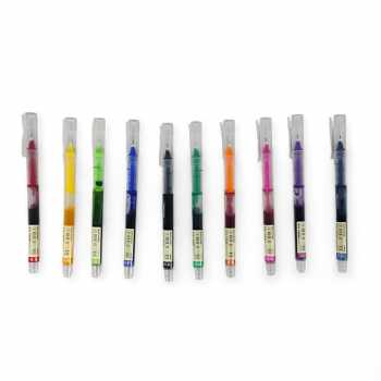 Gambar produk Xuanxuan Pulpen Bolpen Warna Warni Color Ballpoint Gel Pen 0.5mm 10PCS - XX633