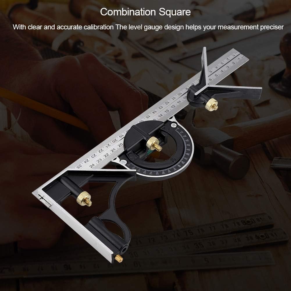 Gambar produk SILVERLINE Penggaris Multifungsi Adjustable Angle Ruler Set 30cm - 991857