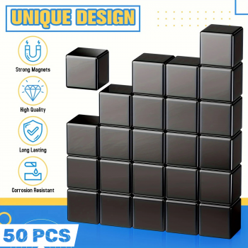 NEOTRA Strong Neodymium Magnet Cube NdFeB N25 5x5x5mm - F0009123