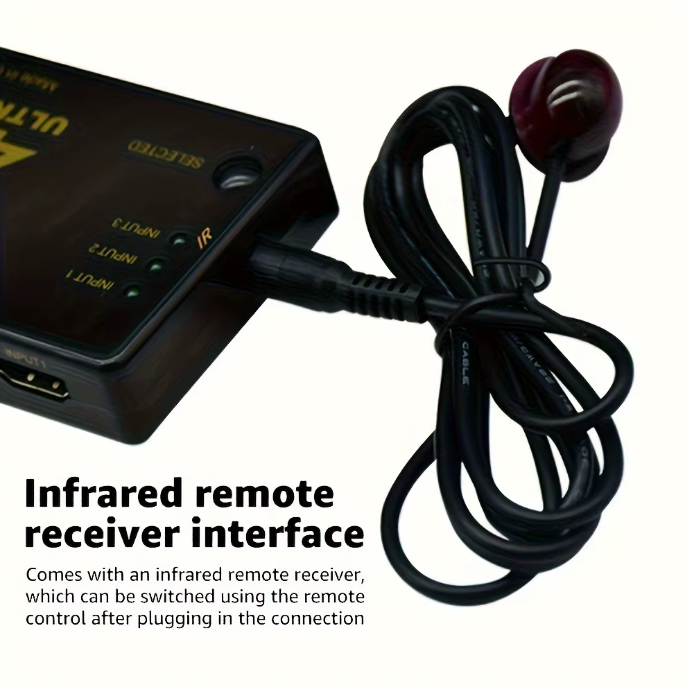 Gambar produk Duorem HDMI Switcher Splitter 3 Port 4K x 2K Ultra HD with Remote - DR105