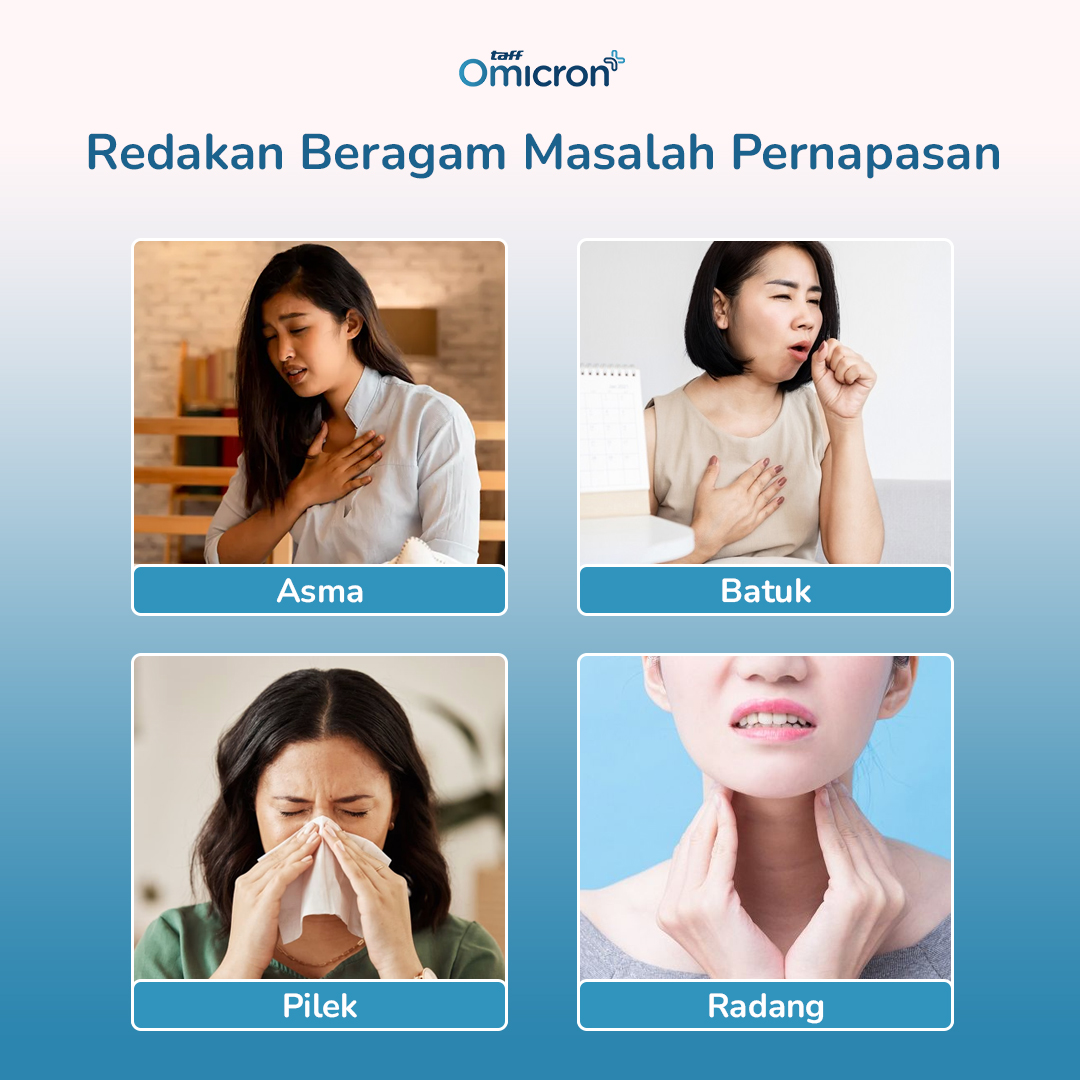 TaffOmicron Alat Terapi Pernapasan Compressor Nebulizer Inhaler - GS-302 Gambar produk TaffOmicron Alat Terapi Pernapasan Compressor Nebulizer Inhaler - GS-302