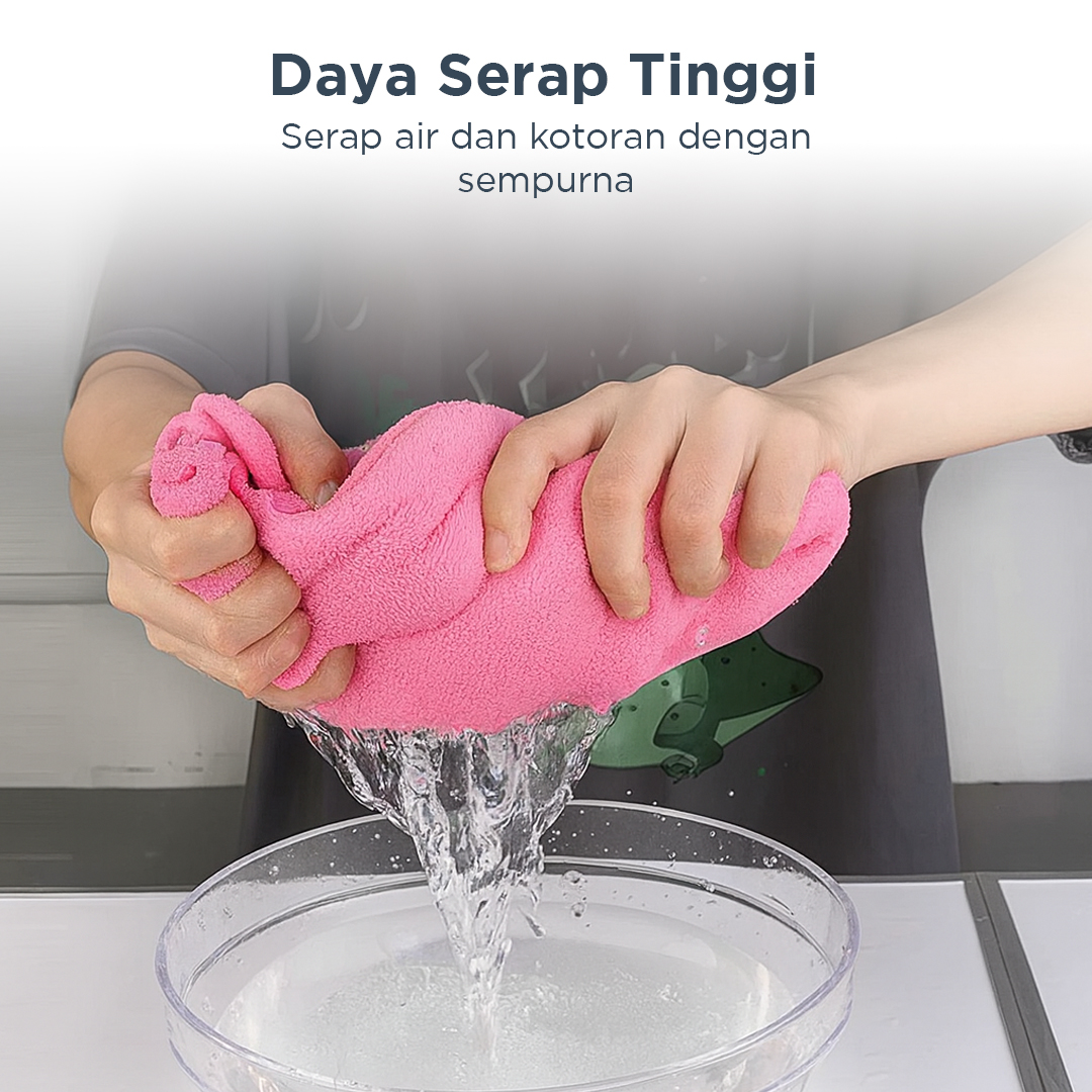 Gambar produk SHUMAI Kain Lap Microfiber Mobil Cleaning Towel Soft High Absorption 30x70cm - SH3