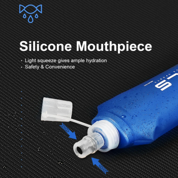 TaffSPORT Botol Minum Soft Flask Foldable Sport Water TPU 500 ml - TF009 Gambar produk TaffSPORT Botol Minum Soft Flask Foldable Sport Water TPU 500 ml - TF009