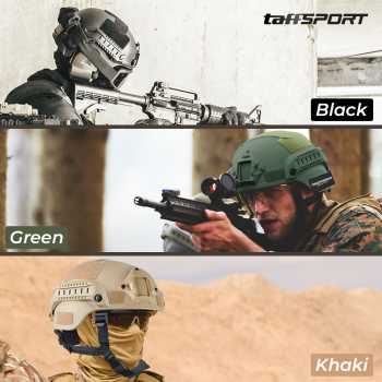 Gambar produk TaffSPORT Helm Tactical Airsoft Gun Paintball CS SWAT Helmet - MICH2000