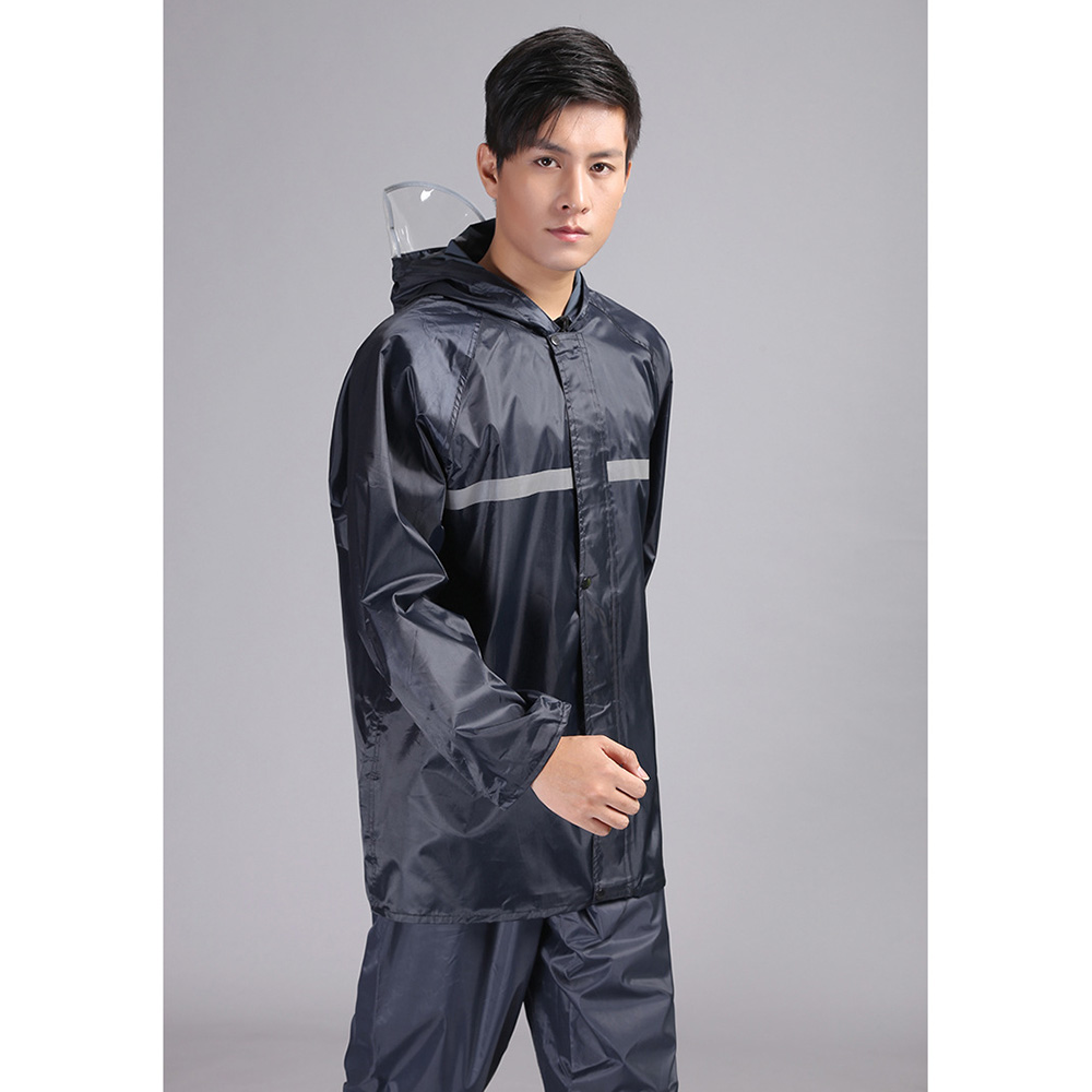 Gambar produk Jas Hujan Model Setelan PVC Raincoat Set XXXXL - T1B