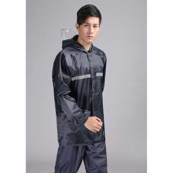 Jas Hujan Model Setelan PVC Raincoat Set XXXXL - T1B