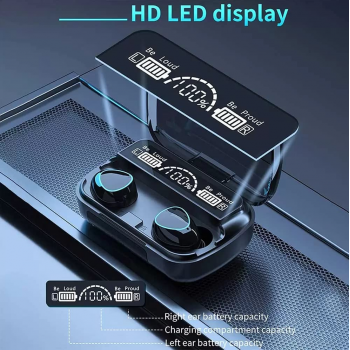 Gambar produk GLARIXA Earphone Bluetooth 5.4 TWS In Ear HiFi Sound Waterproof 400mAh - M10-02