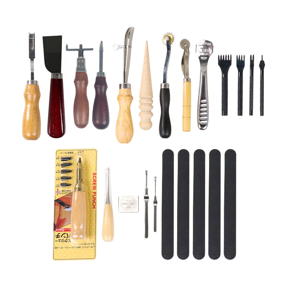 Gambar produk Junetree Peralatan Seni DIY Kulit 18in1 Leather Craft Stitching Sewing - WA134