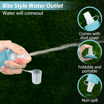 TaffSPORT Botol Minum Soft Flask Foldable Sport Water TPU 500 ml - TF009 Gambar produk TaffSPORT Botol Minum Soft Flask Foldable Sport Water TPU 500 ml - TF009