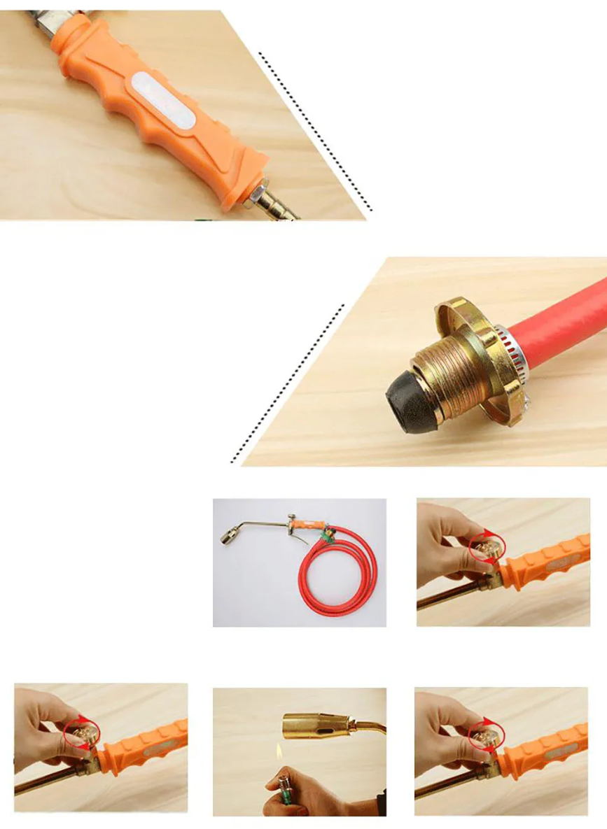 Gambar produk ZEHEN Alat Bakar Gas LPG Welding Torch Flamethrower Double Switch 50mm - ZS60