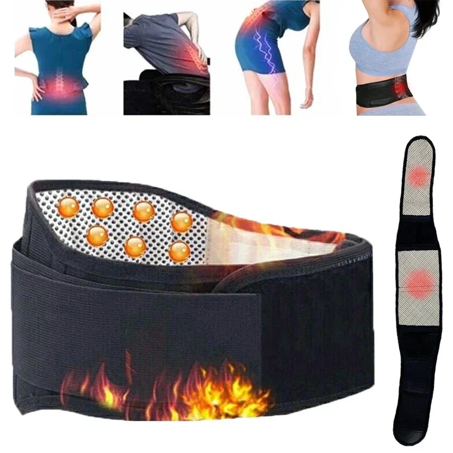 Gambar produk YUE Alat Pijat Sabuk Terapi Panas Pinggang Self Heating Lumbar Support XL - NJR-641