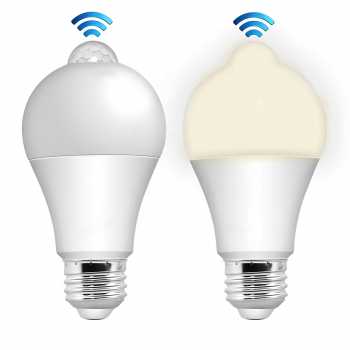 Gambar produk ExLED Lampu LED dengan PIR Sensor E27 Warm White 3500K 12W - Ex01