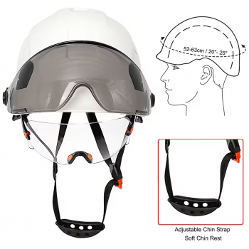 Aolamegs Helm Proyek Konstruksi K3 Safety Protection Double Visor - SF06 Gambar produk Aolamegs Helm Proyek Konstruksi K3 Safety Protection Double Visor - SF06