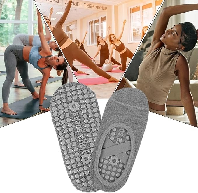Gambar produk AOLITE Kaos Kaki Invisible Anti Slip Yoga Pilates Wanita 34-38 - AL-20
