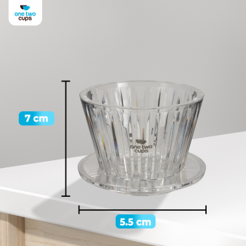 One Two Cups V60 Coffee Dripper Alat Seduh Kopi Manual Plastik 1-2 Cup - B75 Gambar produk One Two Cups V60 Coffee Dripper Alat Seduh Kopi Manual Plastik 1-2 Cup - B75
