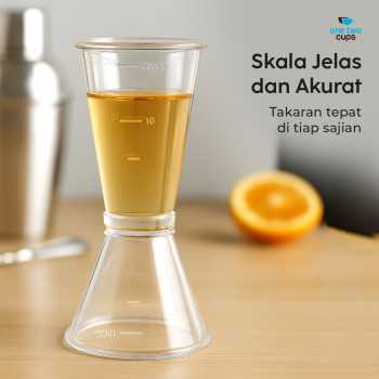 Gambar produk One Two Cups Gelas Ukur Bartender Double Jigger Measuring Cup S - JK-228