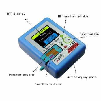 Gambar produk DoTek ESR Meter Multifunctional Transistor Tester Resistance Battery - LCR-MF9