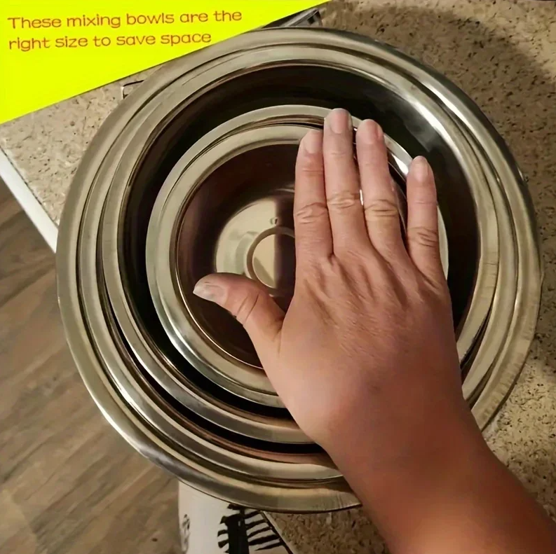 Eggy Mangkuk Mixing Adonan Kue Cooking Fruit Bowl Stainless Steel 201 22cm - EG21 Gambar produk Eggy Mangkuk Mixing Adonan Kue Cooking Fruit Bowl Stainless Steel 201 22cm - EG21