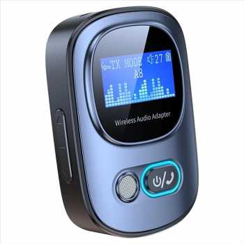 VIKEFON Bluetooth Adapter 2in1 Transmitter Receiver Audio 5.3 2.4GHz - T68 Gambar produk VIKEFON Bluetooth Adapter 2in1 Transmitter Receiver Audio 5.3 2.4GHz - T68