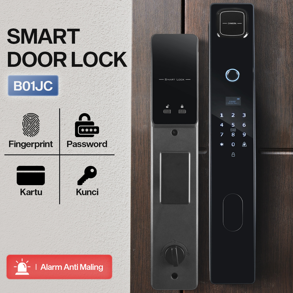 Gambar produk Joneytech Smart Door Lock Fingerprint Password Card Key - B01JC
