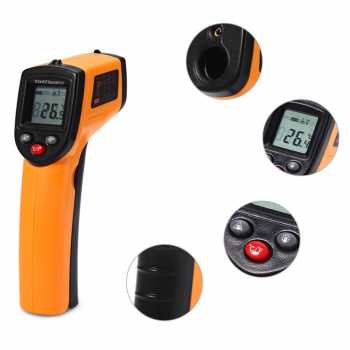 Taffware Thermogun Thermometer Industrial Laser Infrared NonContact - GM320 (CX6000 Series) Gambar produk Taffware Thermogun Thermometer Industrial Laser Infrared NonContact - GM320 (CX6000 Series)