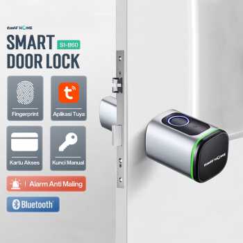 TaffHOME Smart Door Lock Fingerprint Bluetooth Card Alarm Tuya Smart - S1-B60