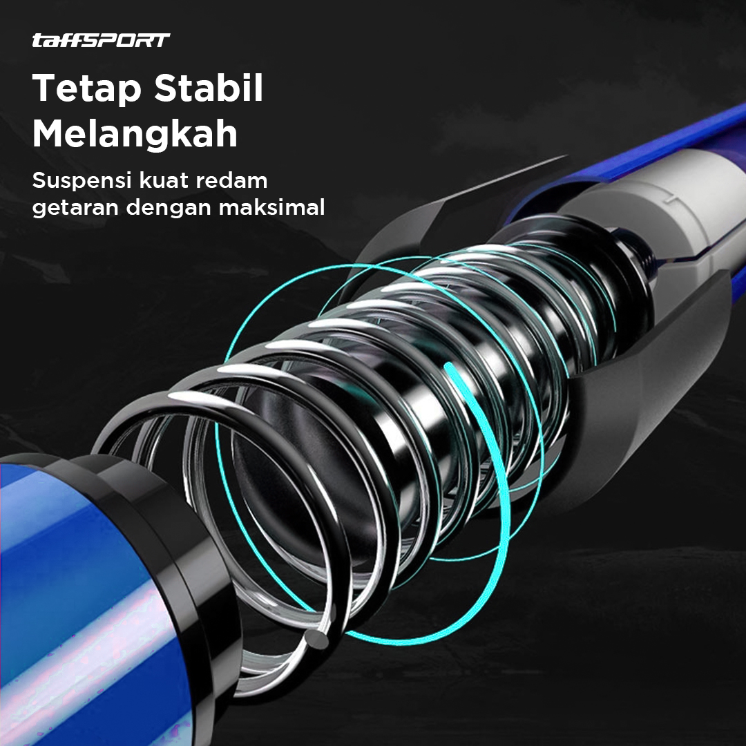 TaffSPORT Tongkat Hiking Telescopic Trekking Pole Aluminium 110cm - X-100 Gambar produk TaffSPORT Tongkat Hiking Telescopic Trekking Pole Aluminium 110cm - X-100