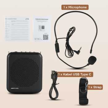 Gambar produk TaffStudio Penguat Suara Mini Megaphone Active Speaker Guide Bluetooth - S62