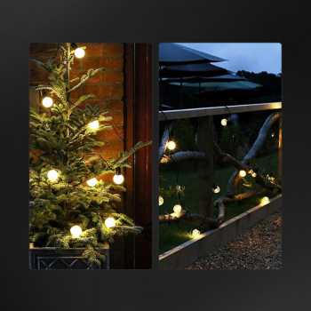 Gambar produk SHHE Lampu Hias String Lights Model Bohlam Waterproof 20 LED 5M - PD039