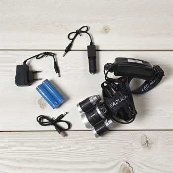 Gambar produk TaffLED Headlamp Light Cree XML T6 4XPE IPX6 40000 Lumens - BL254