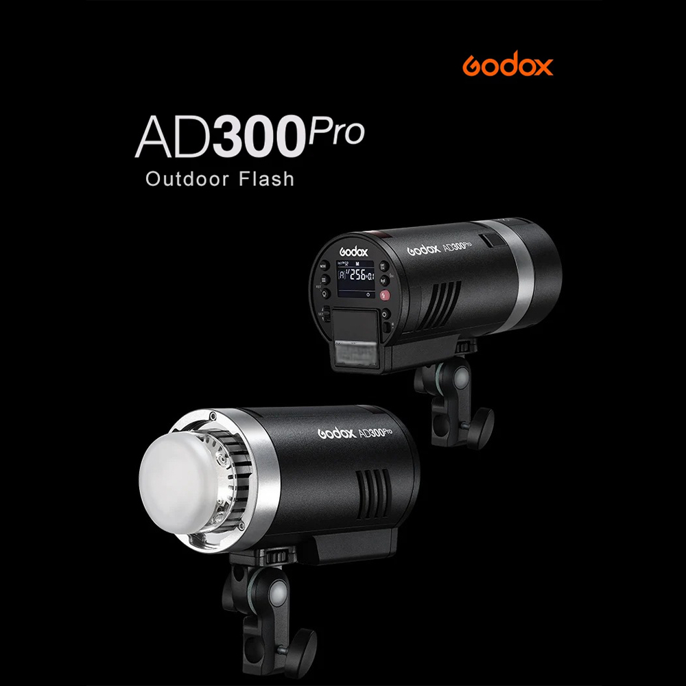Gambar produk Godox Flash Camera Wireless 2.4GHz TTL 3in1 Color 2600mAh 300Ws - AD300Pro