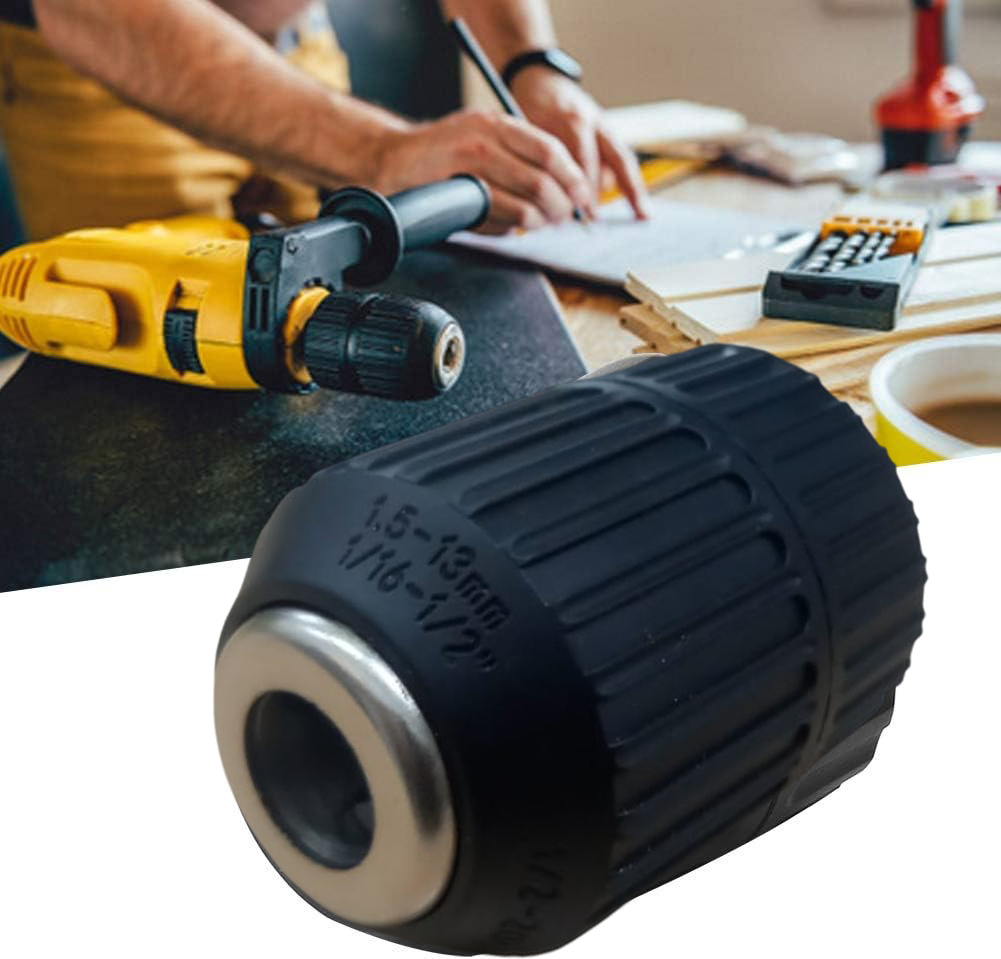 WALFRONT Adaptor Bor Self Tighten Drill Chuck 2-13mm 1/2-20UNF - WA3 Gambar produk WALFRONT Adaptor Bor Self Tighten Drill Chuck 2-13mm 1/2-20UNF - WA3