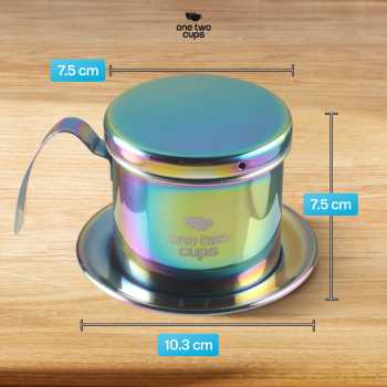 One Two Cups Vietnam Drip Coffee Filter Saringan Kopi Sekrup 120ml - PF-304 Gambar produk One Two Cups Vietnam Drip Coffee Filter Saringan Kopi Sekrup 120ml - PF-304