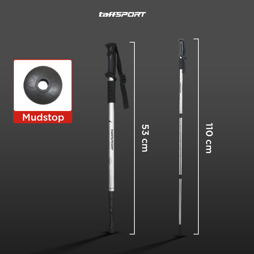 TaffSPORT Tongkat Hiking Telescopic Trekking Pole Aluminium 135cm - X-11 Gambar produk TaffSPORT Tongkat Hiking Telescopic Trekking Pole Aluminium 135cm - X-11