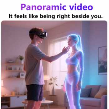 Gambar produk VRG VR Box 3D Virtual Reality Glasses Adjustable Panoramic AR Blu-ray - Q8