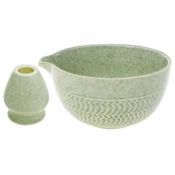 Gambar produk Willstar Matcha Set Kit Chawan Chasen Stand Ceramic 500ml 2 PCS - WS-502