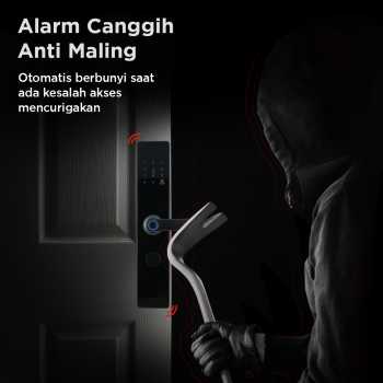 MAISUSTY Smart Door Lock Fingerprint Password Card RFID Alarm - G1F-N9 Gambar produk MAISUSTY Smart Door Lock Fingerprint Password Card RFID Alarm - G1F-N9
