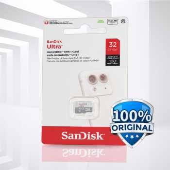 Gambar produk SanDisk Ultra microSDHC/SDXC UHS-I Class 10 100MB/s 32GB - SDSQUNR