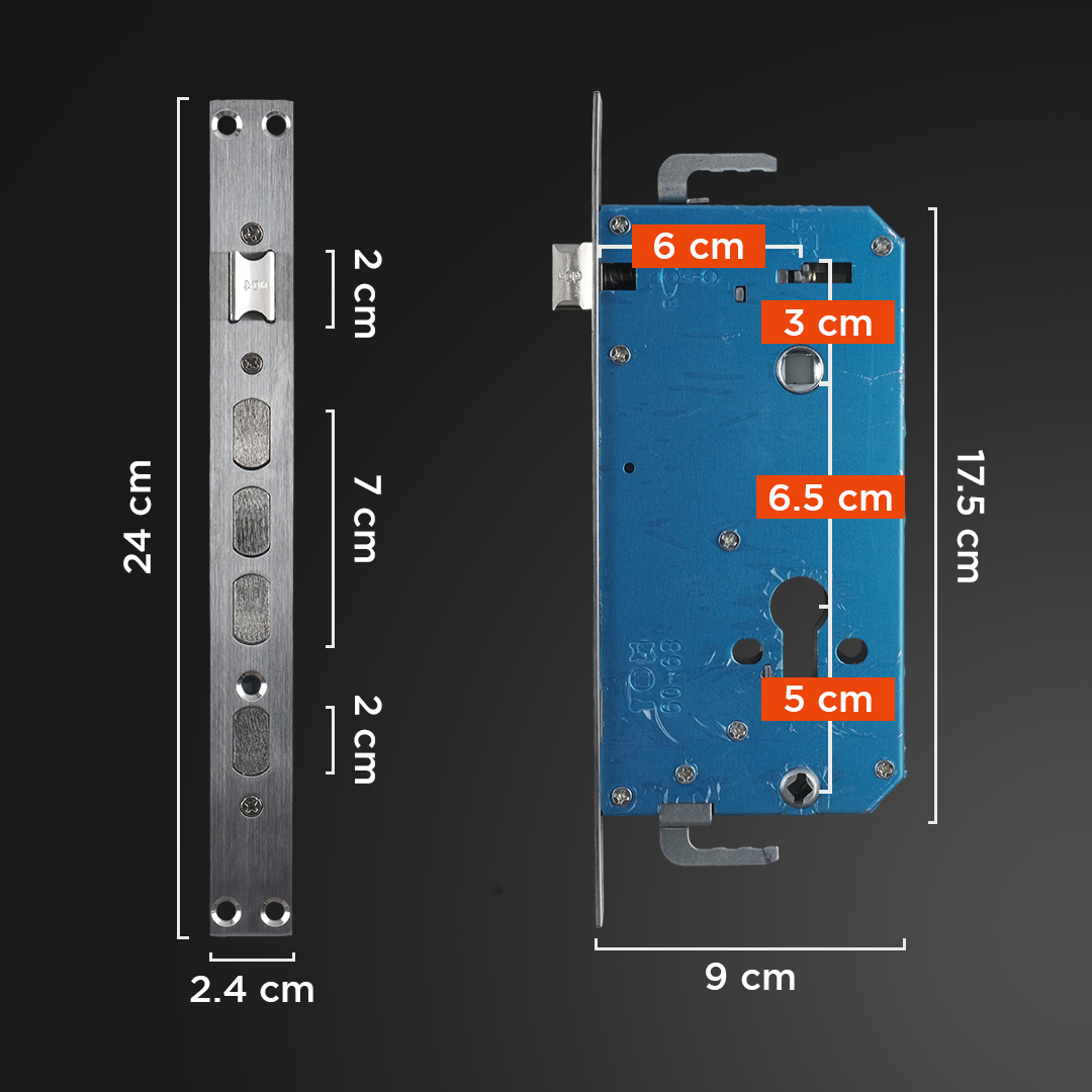 Joneytech Smart Door Lock Fingerprint Face Recognition App Intercom - B01RL-DJ Gambar produk Joneytech Smart Door Lock Fingerprint Face Recognition App Intercom - B01RL-DJ