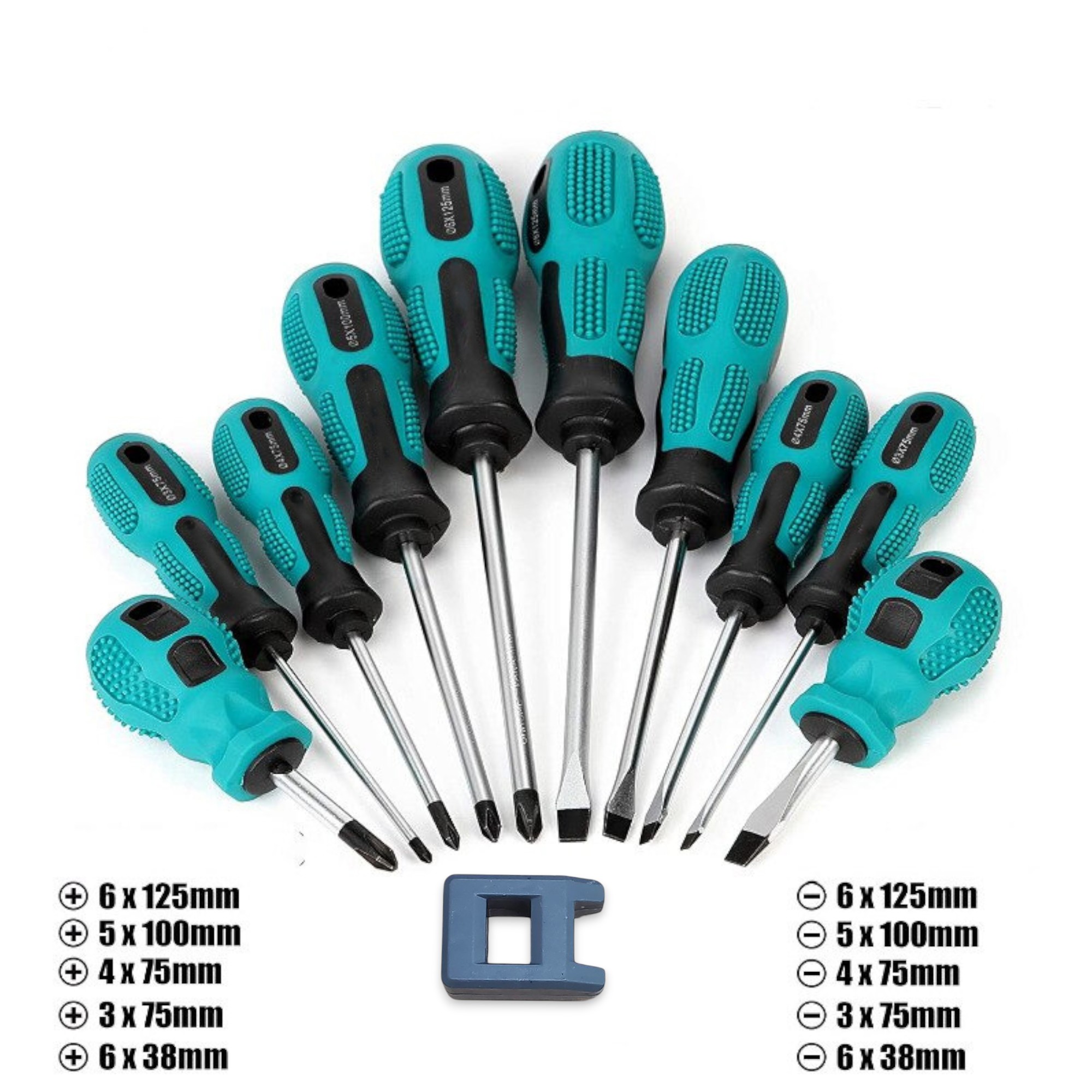Gambar produk Taffware Obeng Set Reparasi Magnetic Head 10in1 - SK804