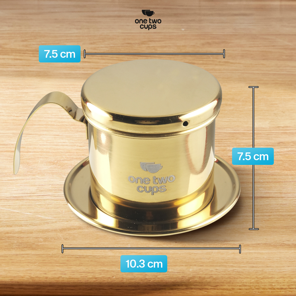 One Two Cups Vietnam Drip Coffee Filter Saringan Kopi Sekrup 120ml - PF-304 Gambar produk One Two Cups Vietnam Drip Coffee Filter Saringan Kopi Sekrup 120ml - PF-304