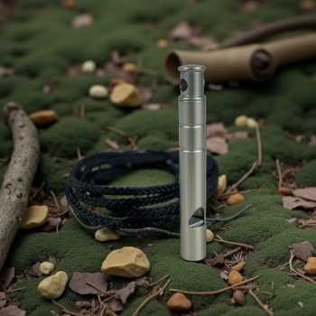 Gambar produk Jelembar Peluit Darurat Survival Outdoor Titanium Whistle - INU170